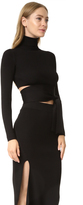 Thumbnail for your product : Cushnie Tie Back Knit Crop Top