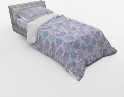 Ambesonne Whale Duvet Cover Set