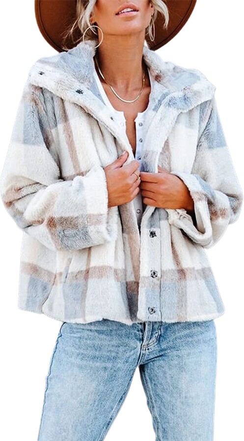 cropped coat with fur hood