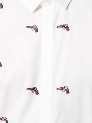 Neil Barrett Pistols print shirt