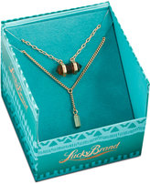 Thumbnail for your product : Lucky Brand Gold-Tone Smoky Stone Double Layer Necklace