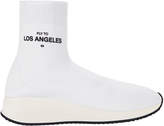 Thumbnail for your product : Joshua Sanders Fly To L.A. High-Top Sock Sneakers