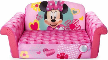 Marshmallow Furniture Kids 2-in-1 Flip Open Foam Compressed Sofa, Mickey  Mouse