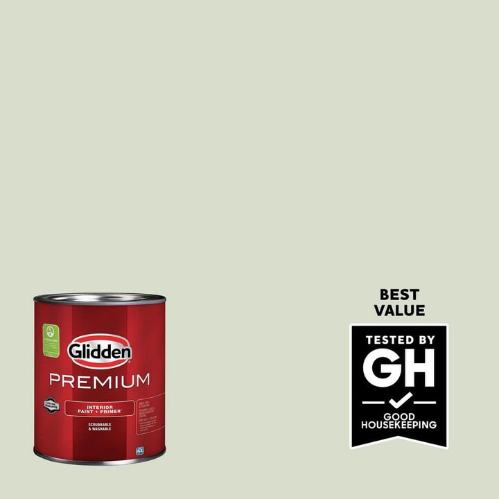 Glidden Premium 1 qt. PPG1127-2 Liberated Lime Flat Interior Latex Paint