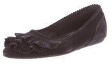 Thumbnail for your product : Pedro Garcia Suede Pointed-Toe Flats