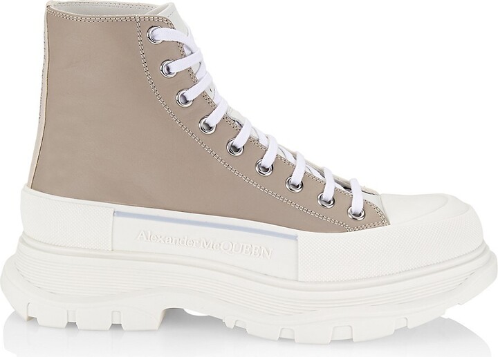 alexander mcqueen canvas boots