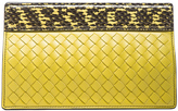 Thumbnail for your product : Bottega Veneta Python Folded Clutch in Chartreuse