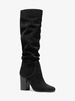 michael kors divia suede boot