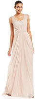 Thumbnail for your product : Vera Wang Lace-Inset Draped Goddess Gown