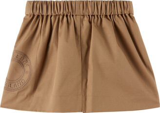 Burberry Baby Beige Embroidered Skirt