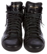 Thumbnail for your product : Saint Laurent Court Classic Fringe Sneakers