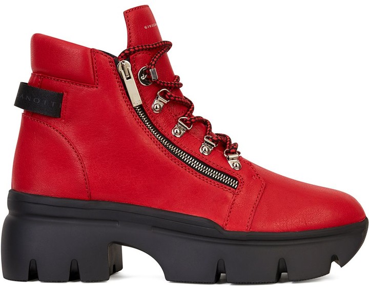 red bottom boots for men