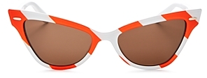 Moschino Striped Cat Eye Sunglasses, 53mm