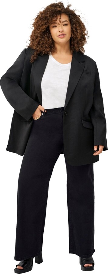 Ellos Women's 5-Pocket Wide Leg Jeans