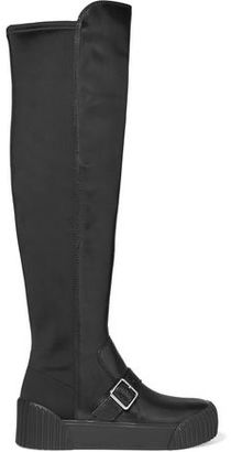 Marc by Marc Jacobs Thompson Paneled Leather And Neoprene Knee Boots
