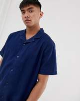 Thumbnail for your product : Levi's Cubano short sleeve denim shirt revere collar in flat finish-Blue
