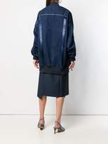 Thumbnail for your product : Fendi oversized denim bomber jacket