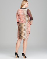 Thumbnail for your product : T-Bags 2073 Tbags Los Angeles Plus Printed High Low Hem Dress