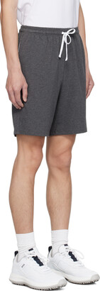 HUGO BOSS Gray Embroidered Shorts