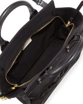 Thumbnail for your product : Rag and Bone 3856 Rag & Bone Pilot Small Leather Satchel Bag, Black