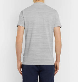 Orlebar Brown Felix Melange Cotton-pique Polo Shirt - Gray