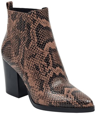 marc fisher snakeskin booties