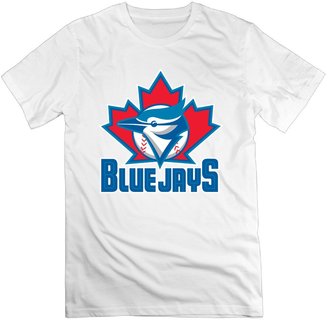 QUFGH Men's 2016 Creative Design Toronto Blue Jays Logo Cotton T-shirts