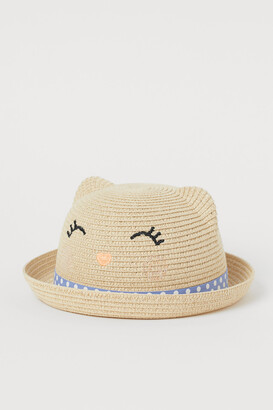 H&M Straw Hat with Ears