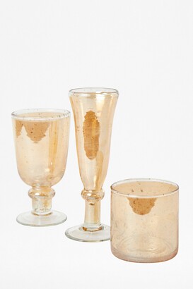 French Connection Luxe Recycled Blush Wine Glass