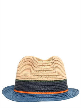 Paul Smith Pleated Paper Straw Panama Hat