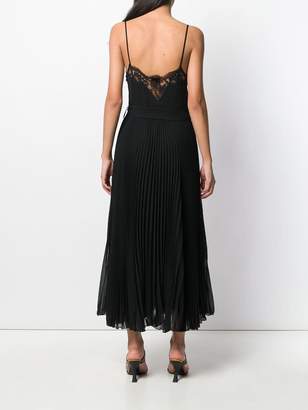Ermanno Ermanno pleated cami-styled evening dress