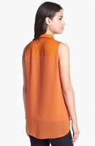 Thumbnail for your product : Kenneth Cole New York 'Sander' Layered Back Blouse (Regular & Petite)