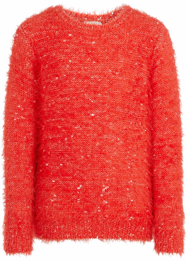 Name It NKFNAILA LS Girls Knitted Jumper with Mohair Effect