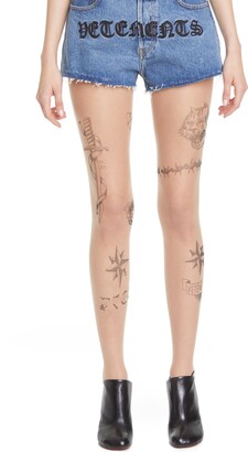 Vetements Tattoo Tights - ShopStyle Leggings