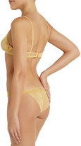 Thumbnail for your product : La Perla Maharani lace and stretch-tulle soft-cup bra