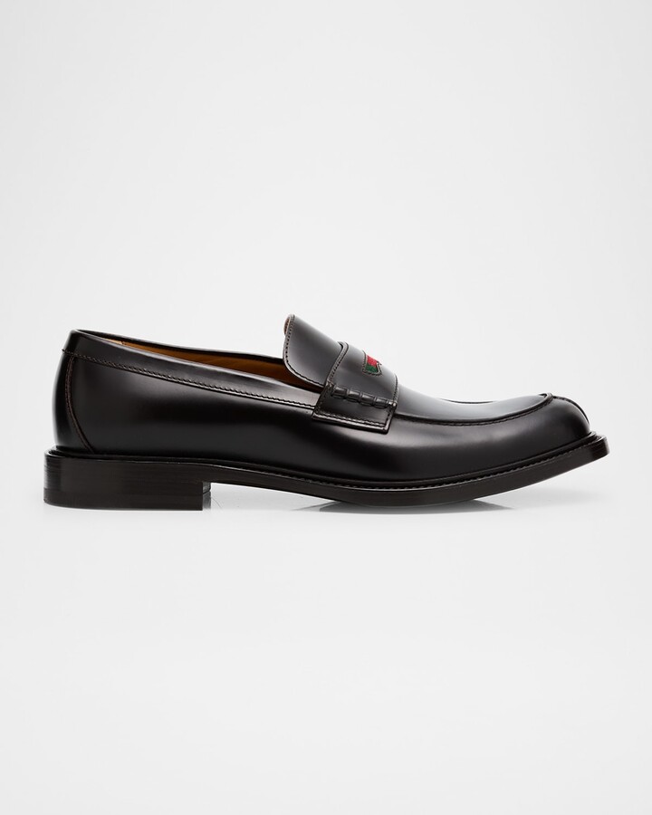 Men's William Leather Split-Toe Penny Loafers