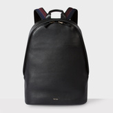Thumbnail for your product : Paul Smith Men's Black Leather 'City Webbing' Backpack