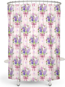 East Urban Home Floral Single Shower Curtain