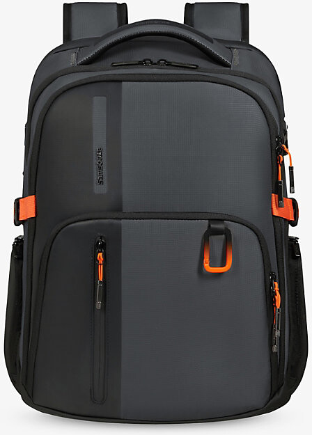 Samsonite Womens Graphite/Apricot Biz2go Woven Backpack