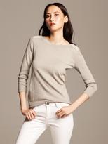 Thumbnail for your product : Banana Republic Faux-Leather Trim Pullover