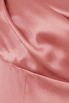 Thumbnail for your product : Dolce & Gabbana Draped Silk-satin Gown - Pink