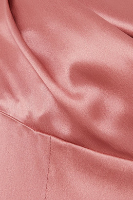 Dolce & Gabbana Draped Silk-satin Gown - Pink