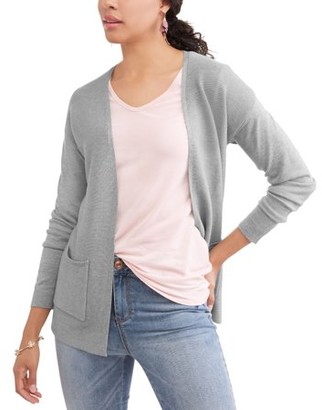 time and tru women's open front cardigan