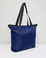 Thumbnail for your product : ASOS Design Zip Top Tote Bag In Navy
