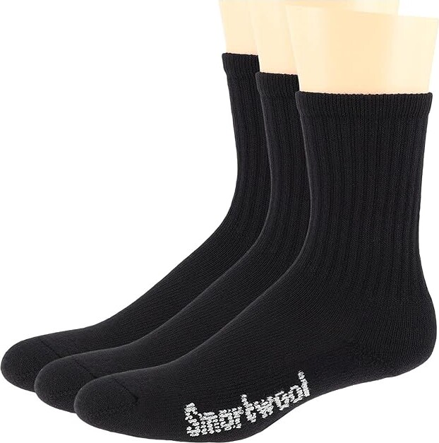 Smartwool Classic Hike Light Cushion Solid Crew 3-Pack Crew Cut Socks Shoes Black : LG (US Men's Shoe 9-11.5 - Women's Shoe 10-12.5)