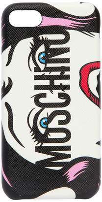 Moschino Eyes Logo Printed Iphone 8 Cover