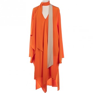 Fendi Orange Silk Dresses