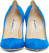 Thumbnail for your product : Brian Atwood Blue Suede Mercury Pumps