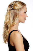 Thumbnail for your product : Cara Accessories Leopard Print Bow Clip