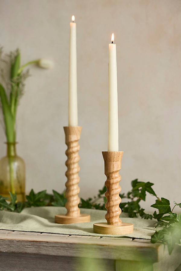 terrain Rubber Wood Taper Holder